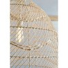 Coenbell Rattan Pendant Beige - Signature Design by Ashley: Bohemian Dome-Shaped Ceiling Light - 3 of 4