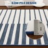 Coucheta Washable Modern Stripe Area Rug, Non Slip, Soft Low Pile Indoor Carpet for Bedroom, Living &Dining Room, Home Office, Multi Sizes&Colors - 4 of 4