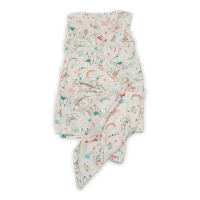 Loulou Lollipop Muslin Swaddle Blanket - Llama