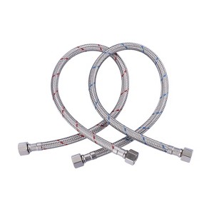 WOWOW 3/8 in. Compression x 3/8 in. Compression x in. Braided nylon Faucet Connector - 1 of 4