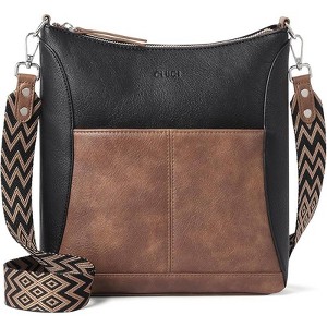 Crossbody purses for Women Leather Medium Shoulder Purses Handabgs Vegan Leather Hobo Bags - 1 of 4
