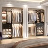 Aheaplus 117.8" Closet System with Wood Drawers, Shoe Racks, Hanging Rods - 2 of 4