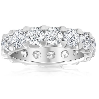 Pompeii3 5 Ct Moissanite Eternity Ring in 10k White, Yellow, or Rose Gold (F-G,VVS2)