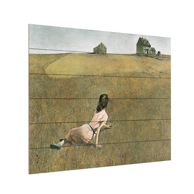 Andrew Wyeth Christina's World 18"x22" Natural Hardwood Landscape Art