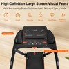 Sevobal Home Gym Equipment Folding Treadmill with Heart Rate Sensor Incline 6 Shock Absorbing for Home Living Room, Black, 49.21"*24.41"*41.73" - 3 of 4