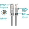Monoprice Cat5e Ethernet Patch Cable - 25 Feet - Gray | Network Internet Cord - RJ45, Stranded, 350Mhz, STP, Pure Bare Copper Wire, 24AWG - 3 of 4