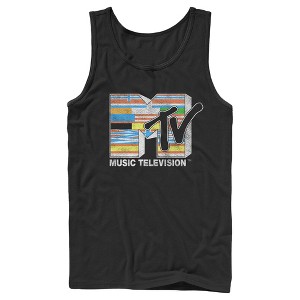 Men's MTV International Flag Logo Tank Top - 1 of 4