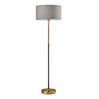 59 3-way Bergen Floor Lamp Black - Adesso : Target