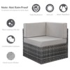 Rbied 7-Piece Wicker Outdoor Sofa Sectional Set Conversation Sets with Cushions - 2 of 4