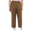 Alfred Dunner Plus Women's Classic Signature Elastic Waist Textured Trousers - 2 of 4