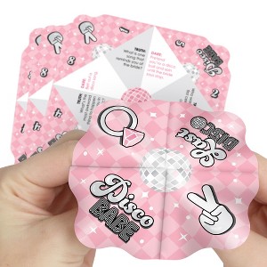 Big Dot of Happiness Last Disco - Bachelorette Party Cootie Catcher Game - Truth or Dare Fortune Tellers - Set of 12 - 1 of 4