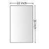 PAGED Vanity Mirror Contemporary Wall Mirror with Metal Frame, Dressing Mirror for Bathroom - 3 of 4