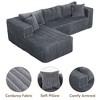 Luxurious 105" L-Shaped Cloud Sofa - Ultra Deep Modular Sectional with Plush Cushions, Perfect for Lounge & Family Room (Easy Assembly) - 4 of 4