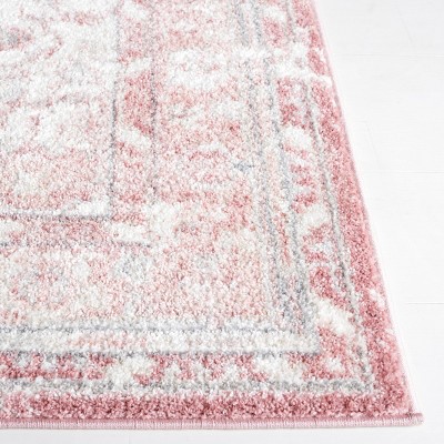 Layla Ivory and Grey Soft Square Synthetic Rug - 6'-7" x 6'-7"