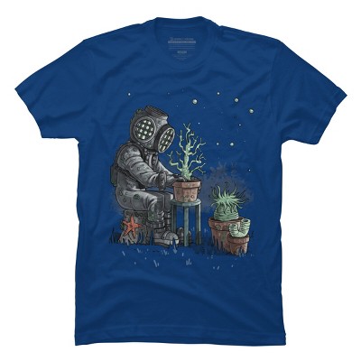 Men's Design By Humans Coral Garden By moisescudero T-Shirt