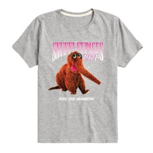 Boys' - Sesame Street - Snuffleupagus Collage Short Sleeve Graphic T-Shirt - 1 of 4