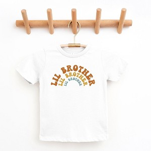 The Juniper Shop Lil Brother Stacked Curved Toddler Short Sleeve Tee - 1 of 2