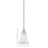 Toltec Lighting Any 1 - Light Pendant in  Brushed Nickel with 5.5" Fluted Frosted Crystal Shade - 2 of 2