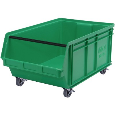 Quantum Storage Systems Magnum Bin, Mobile, 29"L X 18-3/8"W X 14-7/8"H, 150 Lbs. Stack Capacity