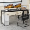 Lyngins Multi-Purpose Wooden Computer Office Desk, Modern Computer Desk & Gaming Desk, Writing Desk with X-Shaped Reinforcement for Home/Study - 2 of 3