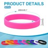 Unique Bargains Sports Party Games Fashion Silicone Bracelet Wristbands 60 Pcs - 2 of 4