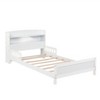 Luxystar Twin Wood Bed with Bookcase Headboard ,LED Motion Sensor Light and Adjustable Guardrails - 3 of 4