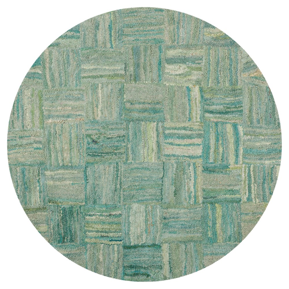 Reed Accent Rug - Green(4'x4' Round) - Safavieh