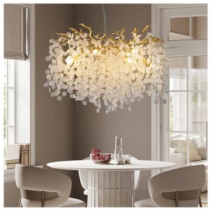 23-30" Luxury Real Crystal Chandelier - 1 of 4