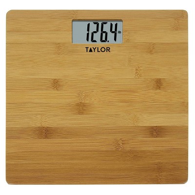 Digital Bamboo Bathroom Scale Natural - Taylor