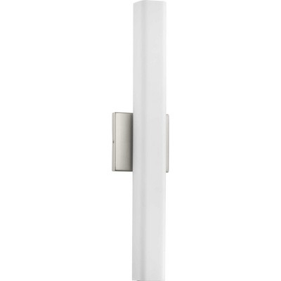 Chrome 22" Linear LED Bath Vanity Light with Opal Glass Shade