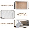 coucheta Foldable Shoe Storage Box, 9 Tier 18 Pairs Portable Shoe Rack Organizer with Magnetic Door, Plastic Stackable Cabinets for Entryway, Hallway - 3 of 4