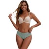 INSPIRE CHIC Plus Size for Women's Cotton Mid-Waisted Briefs Full Coverage Comfortable Classic Underwear - 4 of 4