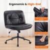 Dsvimoy Task and Office Chair Adjustable Comfort with Ergonomic Backrest for Home Office, Black, 31.9"*26.7"*37.7" - 3 of 4