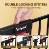 ELECWISH 8 Panels Foldable Baby Gate Heavy Duty Playpen, Extra-Wide, Auto-Close Door, Double Locking System, 27.5"-199" - 4 of 4