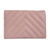Disney Wallet, Foldover, Disney Signature D Logo Rose Gold, Pink, Chevron Stitch, Vegan Leather - 3 of 4