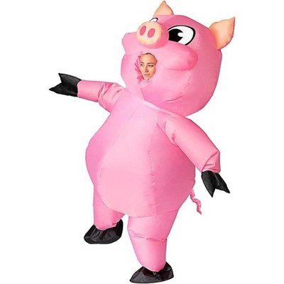 Joyfy Adult Halloween Inflatable Pig Costume for Halloween Cosplay Party