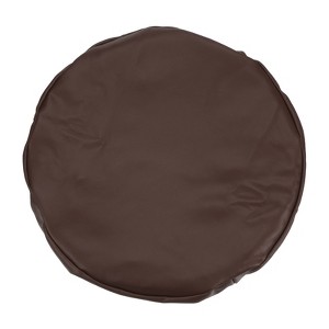 Unique Bargains Round PU Leather Bar Stool Cover for Dia 12"-14" Chair - 1 of 4