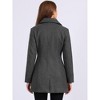 INSPIRE CHIC Women's Elegant Notched Lapel Button Single Breasted Winter Coat - 4 of 4