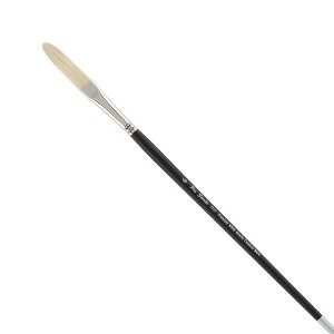 Creative Mark Pro Stroke Premium White Chungking Hog Bristle Artist Paint Brush - Long Filbert - Natural Bristle Brush w/ Great Control Suitable for - 1 of 4