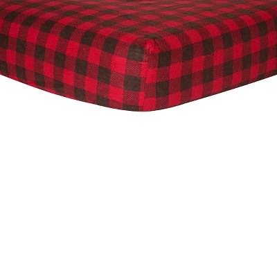 black and white buffalo plaid crib sheet