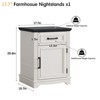 Nightstand, End Table with Drawers, Bed/Sofa Side Tables - 2 of 4