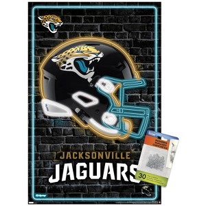 Trends International NFL Jacksonville Jaguars - Neon Helmet 23 Unframed Wall Poster Prints - 1 of 4