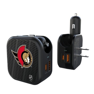 NHL Eastern Conference Teams Text Backdrop 18-Watt 2 in 1 USB A/C Charger