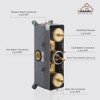 CASAINC 1-Spray Patterns with 2.5 GPM 12 Inches Wall Mount Dual Shower Heads with Body Sprays - 4 of 4