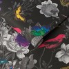 Jardin Black Floral Birds Paste the Wall Wallpaper - 3 of 4