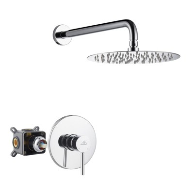 CASAINC 10" Round Wall Mounted Shower System