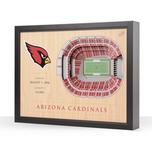 NFL Arizona Cardinals 25-Layer StadiumViews 3D Wall Art - 1 of 4