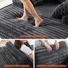 AMERLIFE 67" Chaise Lounge Sofa, No-Assembly Faux Fur Sleeper for Living Room or Apartment - 4 of 4