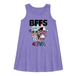 - LOL Surprise! - BFFS 4Eva Bon Bon & Snuggle Babe Graphic Sleeveless Aline Dress - 1 of 2