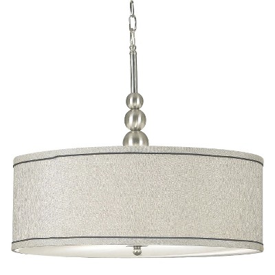 Kenroy Home Brushed Steel Finish Margot 3 Light Pendant